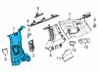 OEM 2021 Jeep Grand Cherokee L Panel-C Pillar Diagram - 6XP04SA5AC