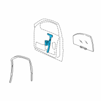 OEM 2000 Jeep Grand Cherokee Front Door Window Regulator Diagram - 55363286AE