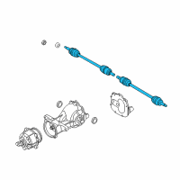 OEM 2008 Hyundai Veracruz Shaft Assembly-Drive Rear Diagram - 49600-3J050