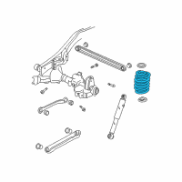 OEM 2003 Chevrolet Tahoe Coil Spring Diagram - 15182554