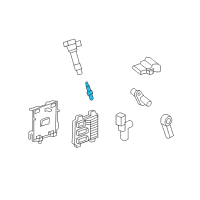 OEM Buick Enclave Spark Plug Diagram - 12681657