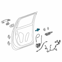 OEM 2018 Cadillac Escalade ESV Door Check Diagram - 23231888