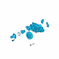 OEM 2011 Chevrolet Camaro Water Pump Diagram - 19207665