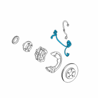 OEM 2007 Ford Freestar ABS Wheel Speed Sensor Diagram - 6F2Z2C190A