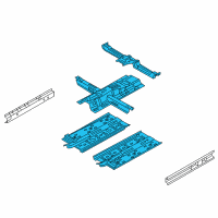 OEM Hyundai Elantra Panel Assembly-Floor, Center Diagram - 65100-F2000