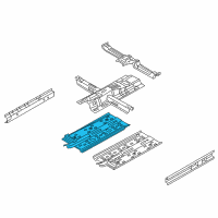 OEM 2018 Hyundai Elantra Panel Assembly-Center Floor Side, R Diagram - 65120-F2000