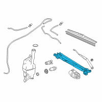 OEM 2013 Lexus ES350 Link Assembly, Front WIPER Diagram - 85150-06190