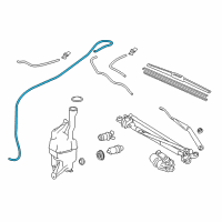 OEM 2018 Lexus ES300h Hose, Water Diagram - 90068-33275