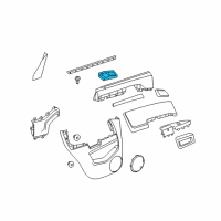 OEM 2013 Chevrolet Captiva Sport Handle Bezel Diagram - 20983660