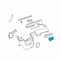 OEM 2010 Saturn Vue Handle Panel Diagram - 96817105