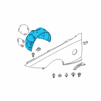 OEM BMW Cover, Wheel Housing, Front Right Diagram - 51-71-7-012-728