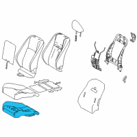 OEM Lexus IS300 Pad Sub-Assembly, Front Seat Diagram - 71502-53160