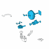 OEM 2010 Toyota Sienna Booster Assembly Diagram - 47200-08071