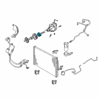 OEM 1990 Buick Regal Clutch Coil Assembly Diagram - 89019185