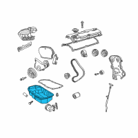 OEM Chrysler PT Cruiser Pan-Engine Oil Diagram - 4884385AE