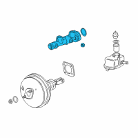 OEM 1995 BMW 750iL Brake Master Cylinder Diagram - 34-31-6-764-190