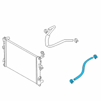 OEM Kia Forte Hose Assembly-Oil Cooler Diagram - 254201M700