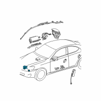 OEM 2012 Lexus IS F Sensor, Air Bag, Front Diagram - 89173-39385