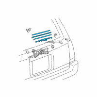 OEM 2002 Toyota 4Runner Rear Blade Diagram - 85242-35010