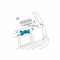 OEM 2001 Toyota 4Runner Rear Motor Diagram - 85130-35070