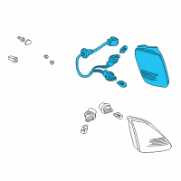 OEM 1999 Lexus RX300 Lamp Assy, Rear Combination, RH Diagram - 81550-48010