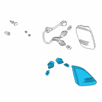 OEM Lexus RX300 Lamp Assy, Rear, RH Diagram - 81580-48010
