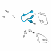 OEM Lexus RX300 Cord, Rear Combination Diagram - 81555-48010