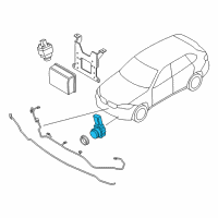 OEM 2018 BMW 640i xDrive Gran Turismo Sophistograu Ii Ultrasonic Transducer Diagram - 66-20-9-306-410