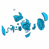 OEM Honda Mirror Assembly, Passenger Side Door (Modern Steel Metallic) Diagram - 76200-TG7-A81ZC