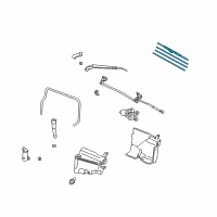 OEM 2007 Lexus LX470 Front Wiper Blade, Left Diagram - 85222-33200