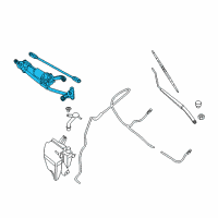 OEM 2013 Nissan Sentra WIPER Assembly Windshield Diagram - 28800-3SG1A