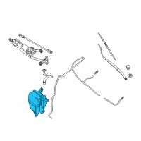 OEM 2015 Nissan Sentra Tank Assy-Windshield Washer Diagram - 28910-3SG0A