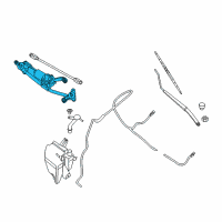 OEM 2014 Nissan Sentra Motor Assy-Windshield Wiper Diagram - 28810-3SG1A