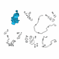 OEM 2019 Infiniti Q50 Electric Power Steering Pump Assembly Diagram - 49110-4HK5A