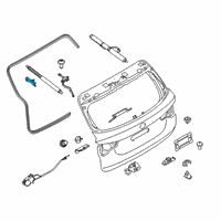 OEM 2021 BMW X3 RETAINING BRACKET FOR SPINDL Diagram - 51-24-7-432-622