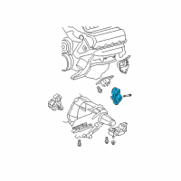 OEM 2009 Chrysler Aspen INSULATOR-Engine Mount Diagram - 52855539AE