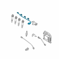 OEM 2010 Kia Rio Ignition Coil Extension Wire Diagram - 2735026620