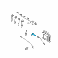 OEM 2008 Hyundai Accent Bracket Assembly-Knock Sensor Diagram - 39252-26870