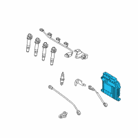 OEM Kia Ecm Pcm Ecu Engine Control Module Computer Diagram - 3911026BG1