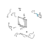 OEM 2015 Honda Pilot Hose B, Reserve Tank Diagram - 19104-RN0-A00