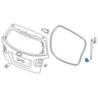 OEM 2012 Kia Sorento Bracket-Tail Gate LIFTE Diagram - 817722P000