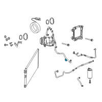 OEM Dodge Viper VALVECORE-A/C Line Diagram - 68202611AA