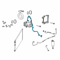 OEM Dodge Viper A/C SUCTION Diagram - 5264988AJ