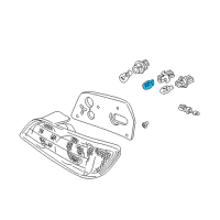 OEM 2009 Honda S2000 Bulb (T20W 12V 21W) Diagram - 33303-S30-003