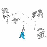 OEM 2020 Toyota Camry Front Transmission Mount Diagram - 12361-F0020