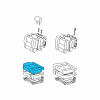 OEM 2004 Toyota Sequoia Seat Cushion Diagram - 79230-0C020-E0