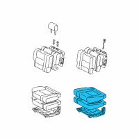 OEM 2004 Toyota Sequoia Seat Cushion Diagram - 79220-0C020-B0