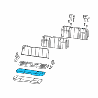 OEM 2011 Ram 1500 Seat Cushion Foam Diagram - 68050741AA