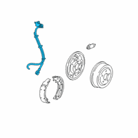 OEM 2002 Ford Explorer Sport Trac Brake Hose Diagram - 1L5Z-2282-BA