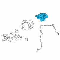 OEM 2004 Chevrolet SSR Electronic Brake Control Module Assembly (Remanufacture) Diagram - 19299980